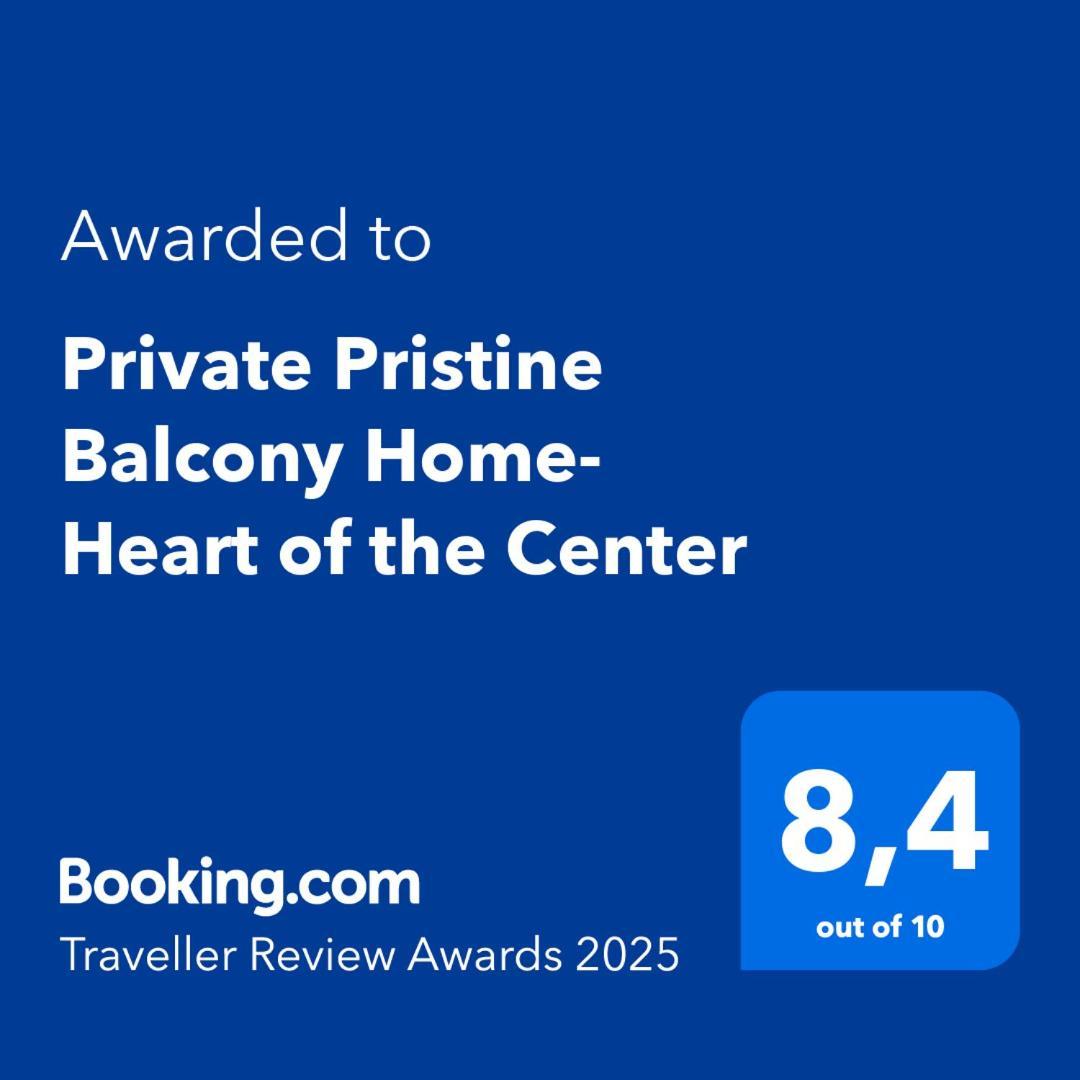 Private Pristine Balcony Home- Heart Of The Center 塞萨洛尼基 外观 照片